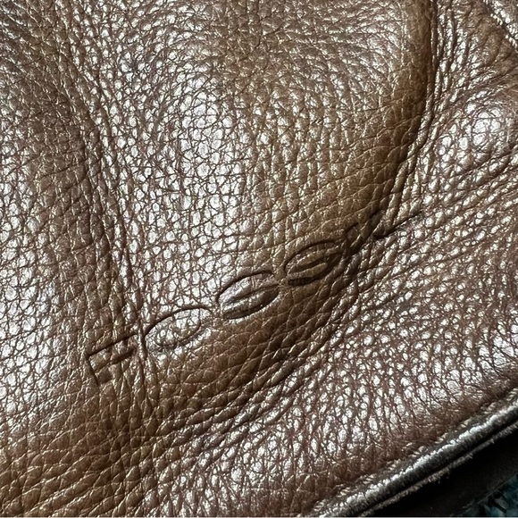 Fossil Genuine Leather Messenger Bag Crossbody Book Bag in Brown - Picture 3 of 11